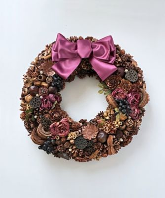 ＜Atelier Maison Deco＞＜Ａｔｅｌｉｅｒ　Ｇｕｒｕｍｉ＞ｃｏｐｐｅｒカラーのリース　